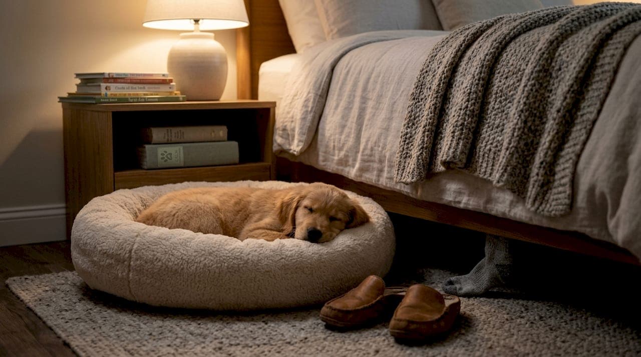 Settle your puppy at night: 5 essential techniques