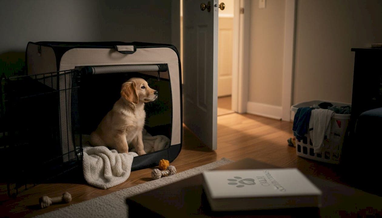 Handle your puppy's night-time crying: calm solutions
